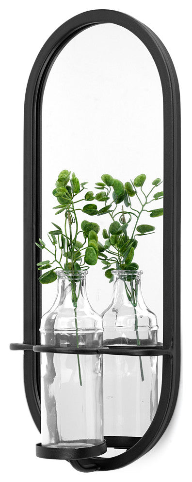 Wall Mounted Plant Stand With Mirror, Katherine