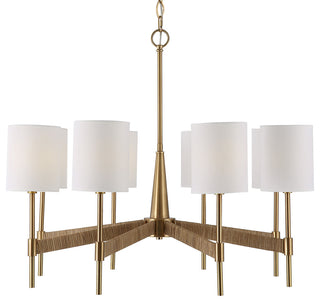 Uttermost Lautoka Rattan 8 Light Chandelier