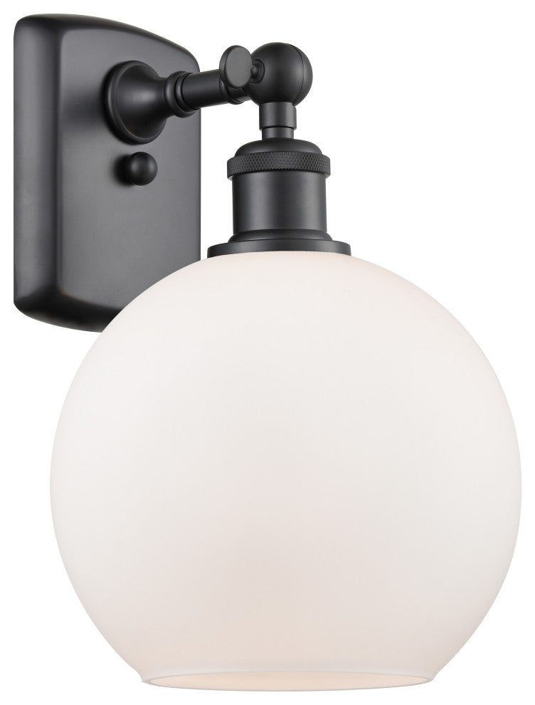 Innovations Lighting 516-1W-BK-G121-8 Athens 1 Light 8" Sconce