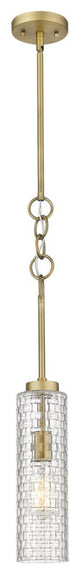 Innovations 380-1S-BB-G380-4CL 1-Light Mini Pendant, Brushed Brass