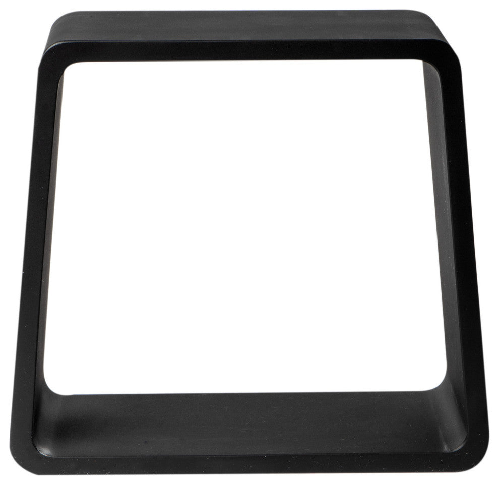Alfi Brand Black Matte Solid Surface Resin Bathroom / Shower Stool