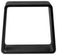 Alfi Brand Black Matte Solid Surface Resin Bathroom / Shower Stool