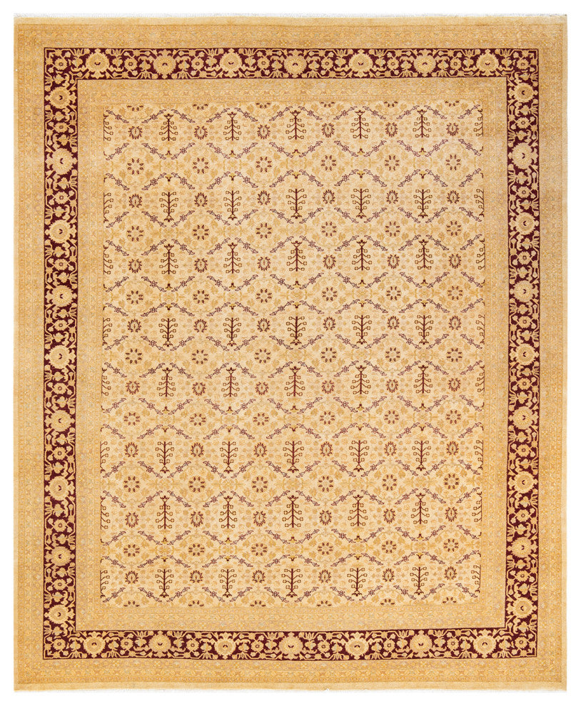 Panglong One-of-a-Kind Hand-Knotted Area Rug Ivory, 8'1"x10'0"