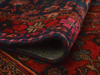 Semi Antique Krishma Red/Navy Rug, 4'5x6'4