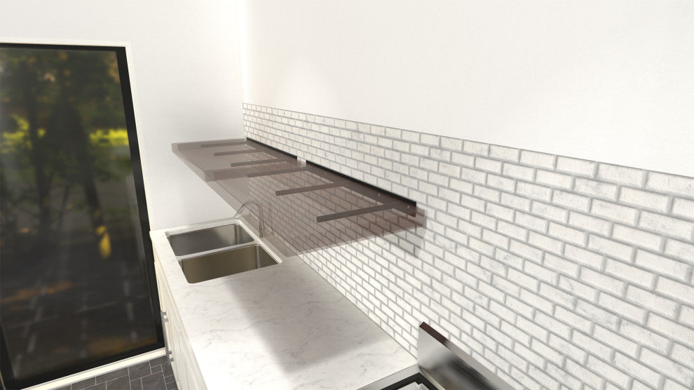 The Original™ Free Floating Shelf Bracket Round Peg, 6-Feb