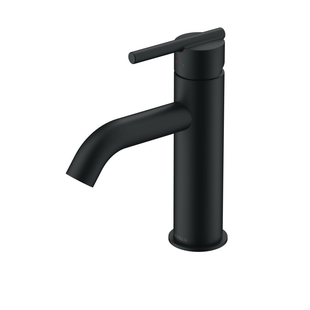 Parma 1H Bath Faucet, Metal Touch Down Drain, Deck Plate, 1.2gpm, Stain Black