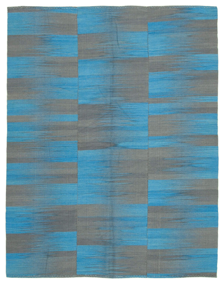 Rug N Carpet - Handmade Turkish 7' 1'' x 9' 3'' Unique Wool Kilim Rug