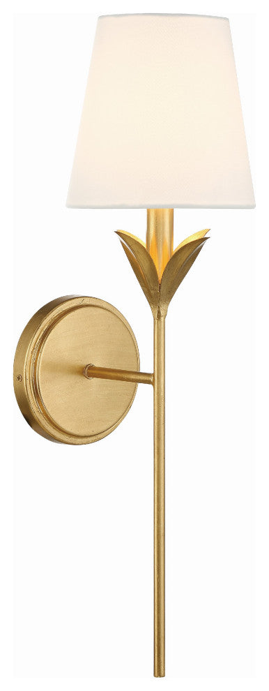 Broche 1-Light Antique Gold Wall Mount