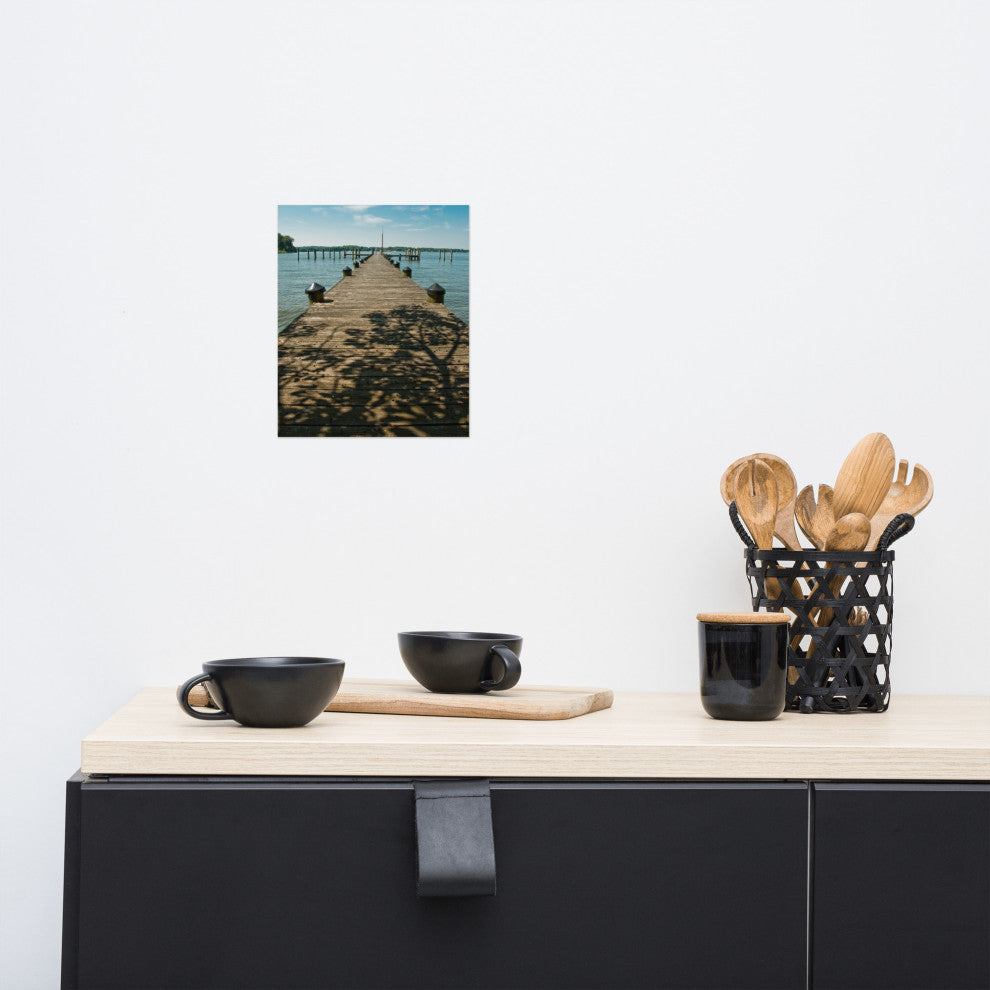 Endless Dock Landscape Photography Unframed Wall Art Print, 8" X 10"
