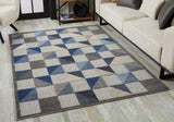 Calla Scope Indoor/Outdoor Rug, Blue, 7'10 X 9'10