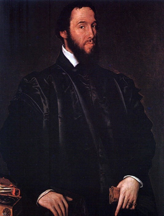 Anthonis Mor Van Dashorst Portrait of Anton Perrenot de Granvelle Wrapped Canvas