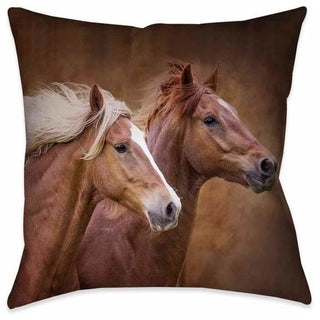 Wild Stallion Outdoor Decorative Pillow, 20"x20"