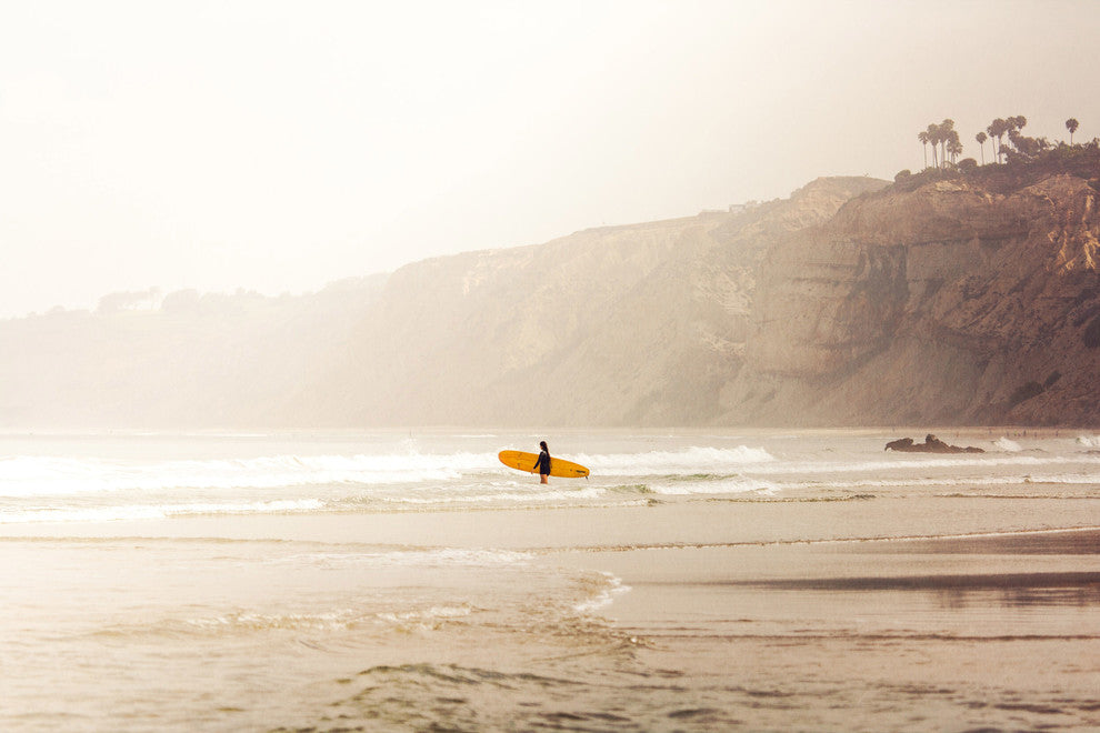 "Surfer Girl" by Morgan Hartley Painting Print Wrapped Canvas, 36x24