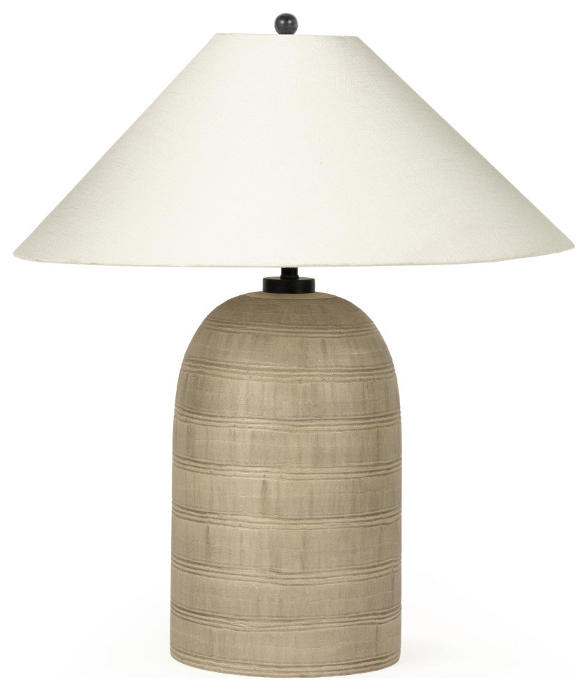 Brynner Table Lamp- Etched Silver