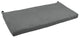 42"x19" Micro Suede Loveseat Cushion, Steel Gray