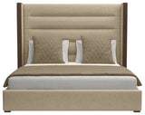 Nativa Interiors Irenne Horizontal Channel Bed, Flax, King, Medium 67"