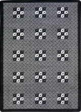 Games People Play Rug, Finish Line, 5'4"x7'8", Multicolored