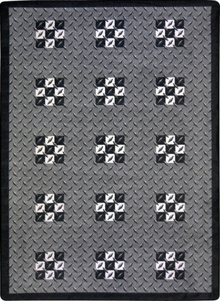 Games People Play Rug, Finish Line, 5'4"x7'8", Multicolored