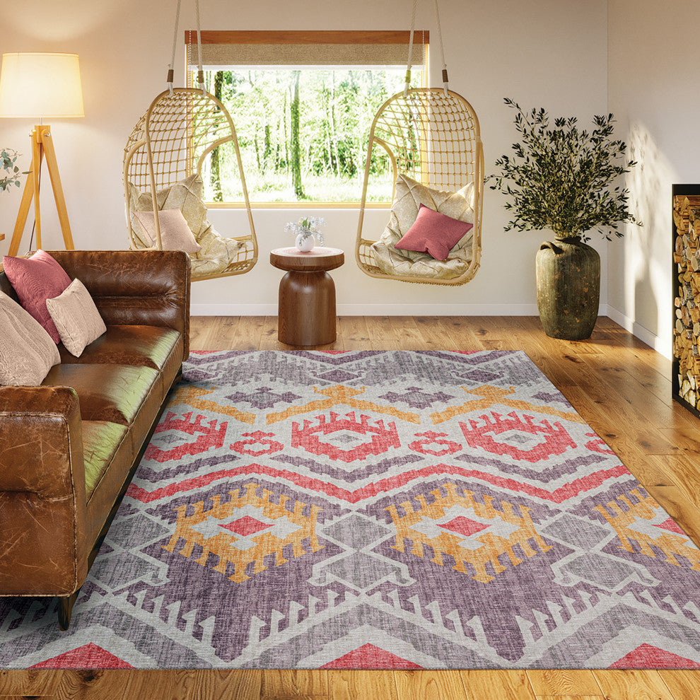 Indoor/Outdoor Sedona SN2 Passion Machine Washable 5' x 7'6" Rug
