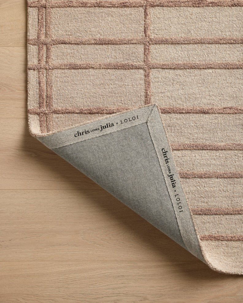 Chris Loves Julia x Loloi Bradley Rose / Blush 7'-9" x 9'-9" Area Rug