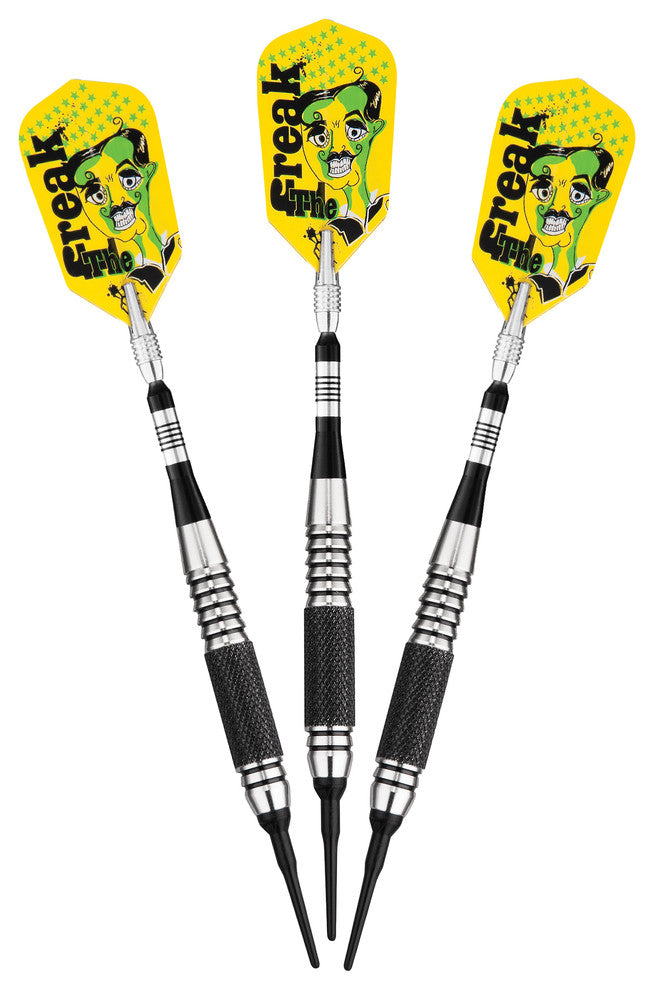 Freak Soft Tip Darts, Knurled and Grooved Barrel, 18 Grams