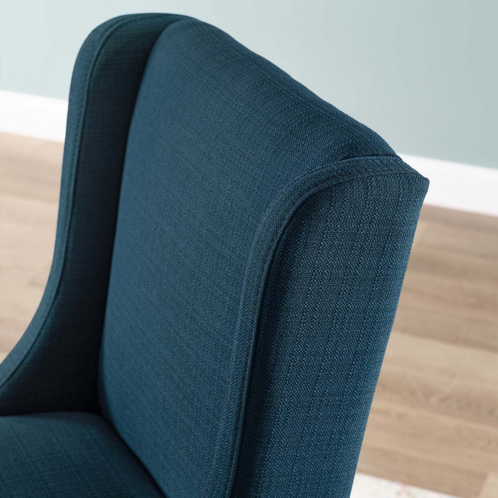 Bar Stool Chair Barstool, Fabric, Wood, Navy Blue, Modern, Bar Pub Restaurant