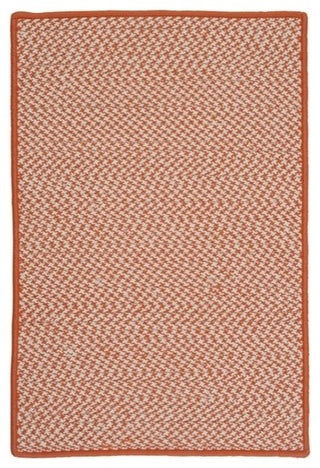 Outdoor Houndstooth Tweed OT19 Orange Indoor/Outdoor Area, Rectangular 2'x12'