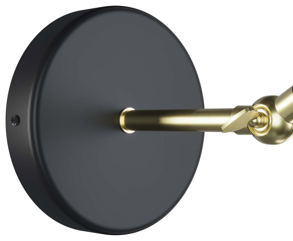 Sconce Wall Lamp Light Fixture, Black, Metal, Modern Cafe Bistro Hospitality