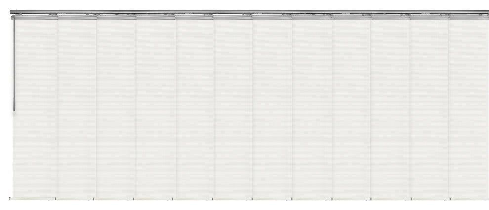 Amour 12-Panel Track Extendable Vertical Blinds 140-260"W