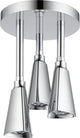 Delta Showering Components H2Okinetic Pendant Raincan Shower Head, Chrome, 57140