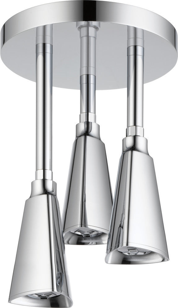 Delta Showering Components H2Okinetic Pendant Raincan Shower Head, Chrome, 57140