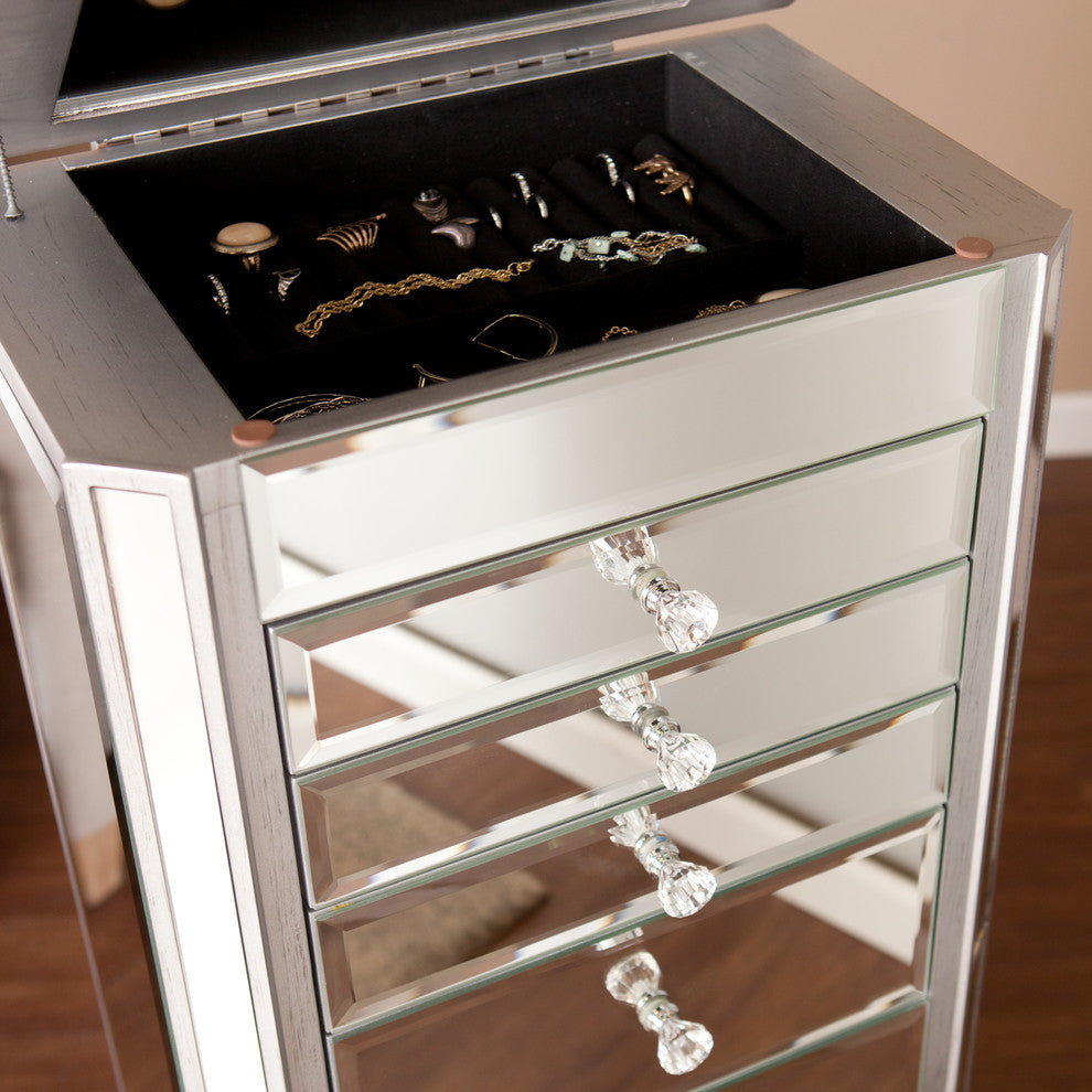 Dayna Mirrored Jewelry Armoire