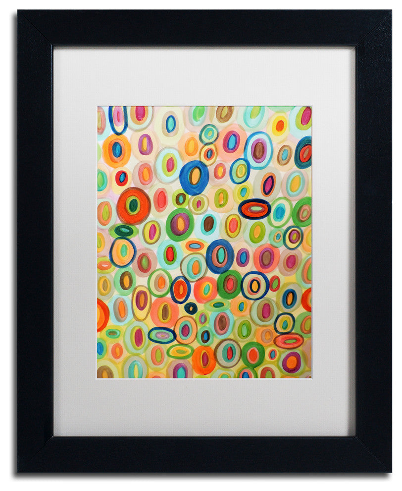 'Permanence' Matted Framed Canvas Art by Sylvie Demers