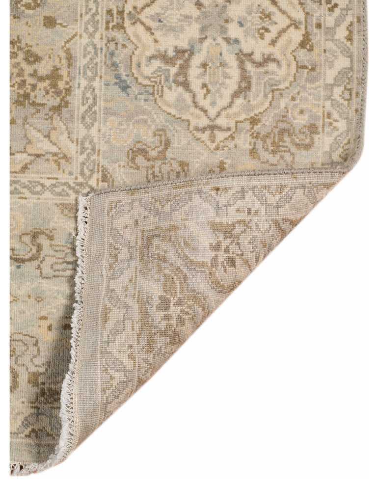 Vintage Oletha Area Rug, Blue, 9' x 12', Bordered