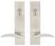 Air-Stream Lever, Tubular Entry, Double Cylinder, Satin Stainless Steel