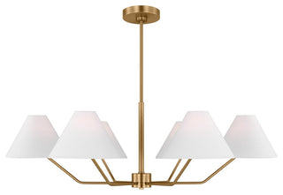 Visual Comfort Studio DJC1016SB 6-Light Chandelier, Burke
