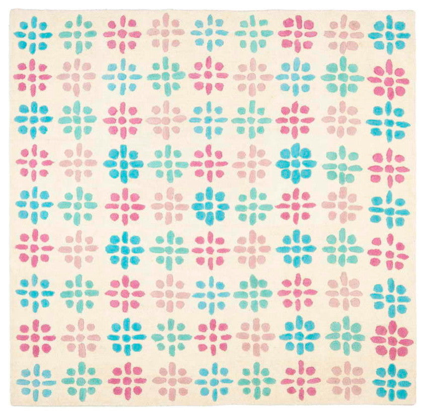 Safavieh Soho soh756a Rug, Ivory/Multi, 6'0"x6'0" Square