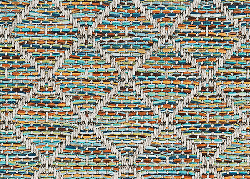 Trinidad Area Rug, Indoor/Outdoor, Carpet, Runner, Mat, Sea Coral Square 4'x4'
