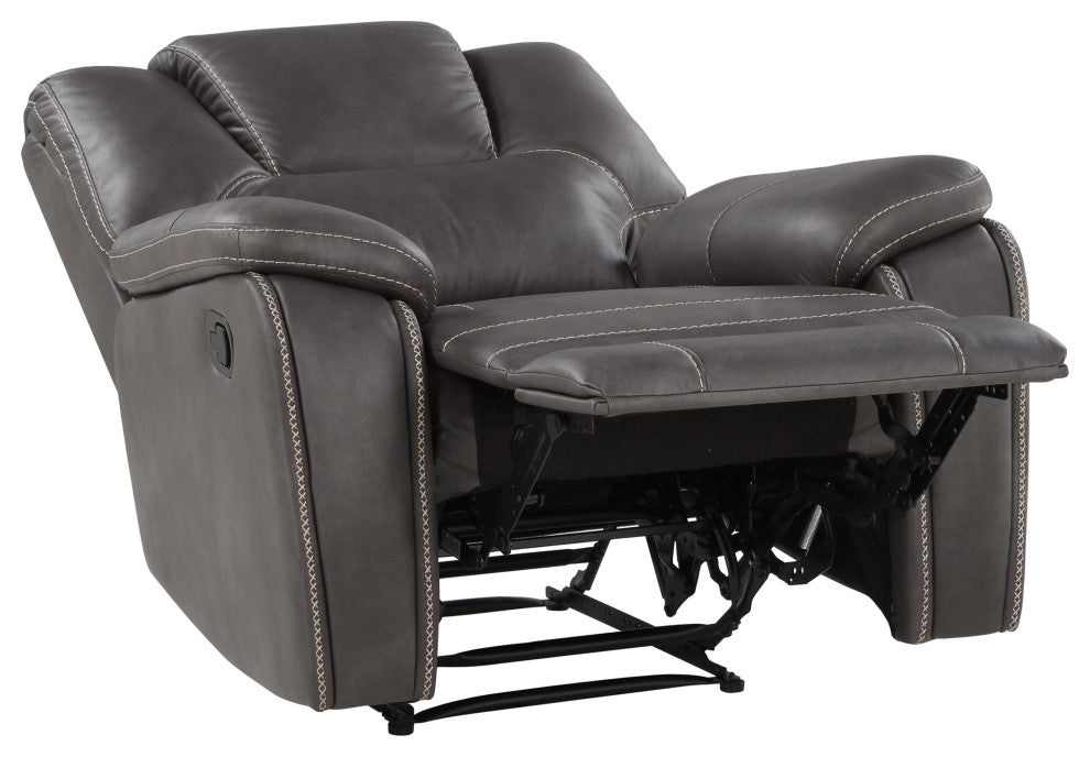 Katrine Manual Recliner, Charcoal