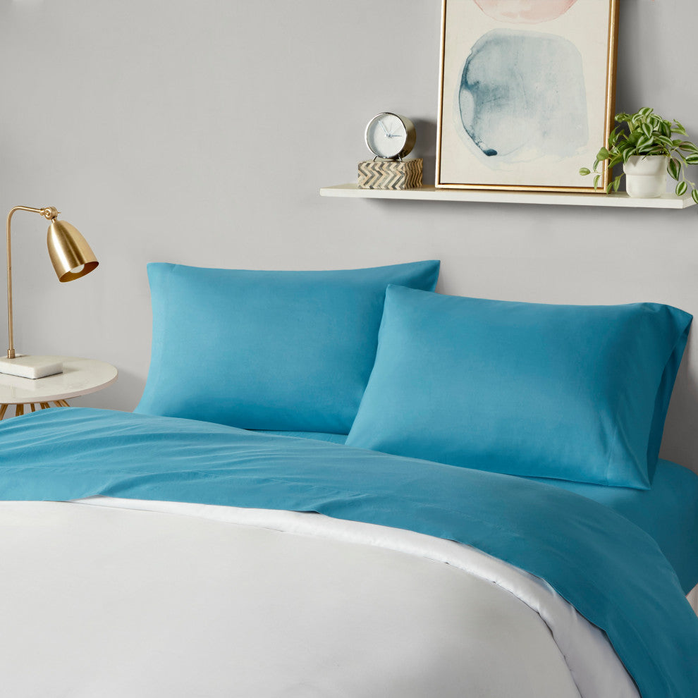 Intelligent Design Microfiber All Season Soft Touch Sheet Set, Teal
