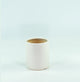 Small Ceramic Pot Desk Top Cylinder Planter 5'' White