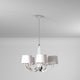 Studio 5-Light Chandelier, Satin Platinum