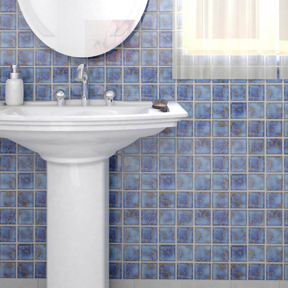Channel Terra Azure Mega Square Porcelain Floor and Wall Tile