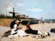 Alexander Rossi On The Beach, 21"x28" Gallery Wrapped Canvas Print