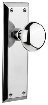 Nostalgic Warehouse NYKNYK_SD_NK New York Solid Brass Single - Bright Chrome