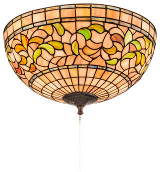 16 Wide Tiffany Turning Leaf Flushmount