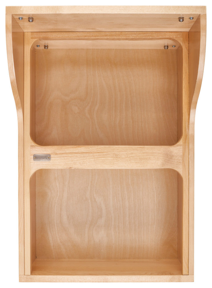 Wood Pull Out Trash/Waste Container With Soft Close, 15", 35 qt./8.75 gal