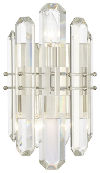 Crystorama BOL-8882-PN, 3-Light Wall Mount, Polished Nickel