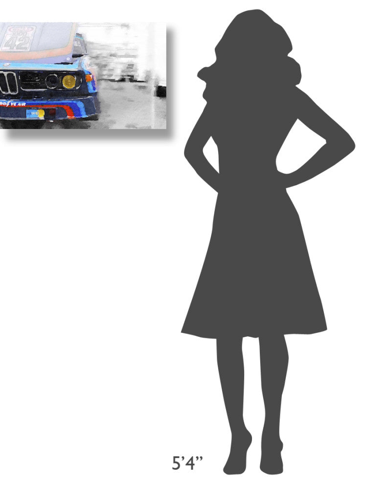 "BMW Lamp and Grill Watercolor" Fine Art Print