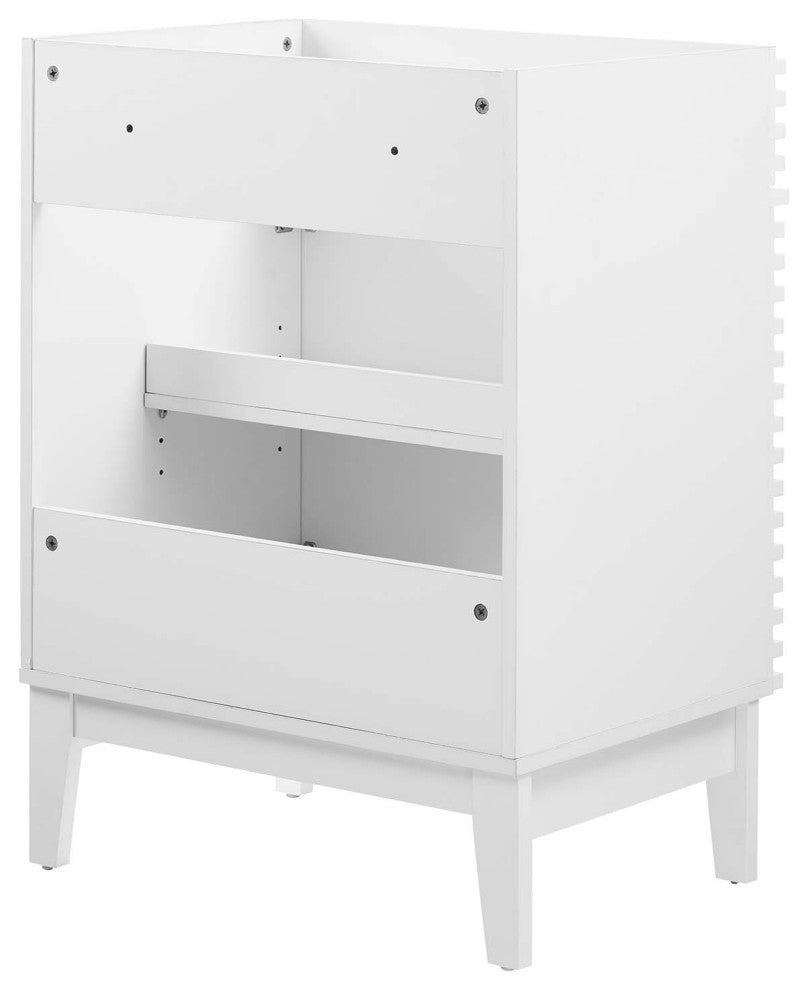 Render Bathroom Vanity Cabinet, Sink Basin Not Included, White